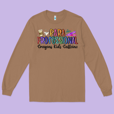 Paraprofessional Long Sleeve Tee Designed By Maliassmallbusiness