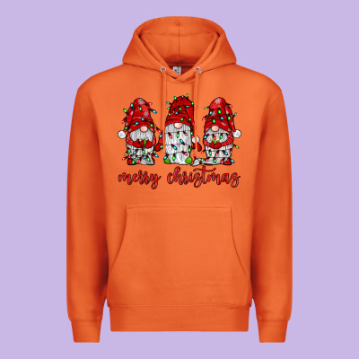 Merry Christmas Gnome With Christmas Lights Premium Hoodie Designed By Jahusdesignshop