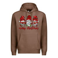 Chestnut merry christmas gnome with christmas lights Premium Hoodie - JahusDesignShop