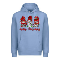 Colony Blue merry christmas gnome with christmas lights Premium Hoodie - JahusDesignShop