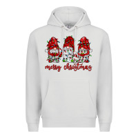 Dove Grey merry christmas gnome with christmas lights Premium Hoodie - JahusDesignShop