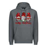 Rock merry christmas gnome with christmas lights Premium Hoodie - JahusDesignShop