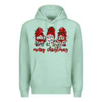 Seafoam merry christmas gnome with christmas lights Premium Hoodie - JahusDesignShop