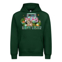 Forest Green Happy Easter Day Urban Hoodie - CowGirlArtShop