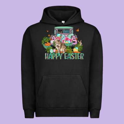 Happy Easter Day Urban Hoodie Designed By Cowgirlartshop