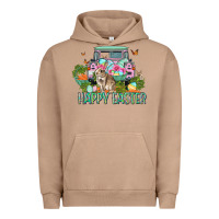 Pigment Burro Happy Easter Day Urban Hoodie - CowGirlArtShop