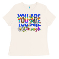 Bone you are enough with daisies Ladies Tee - texasbilliewilder