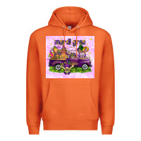 Carrot Mardi Gras with gnomes Premium Hoodie - NancyCooperArtShop