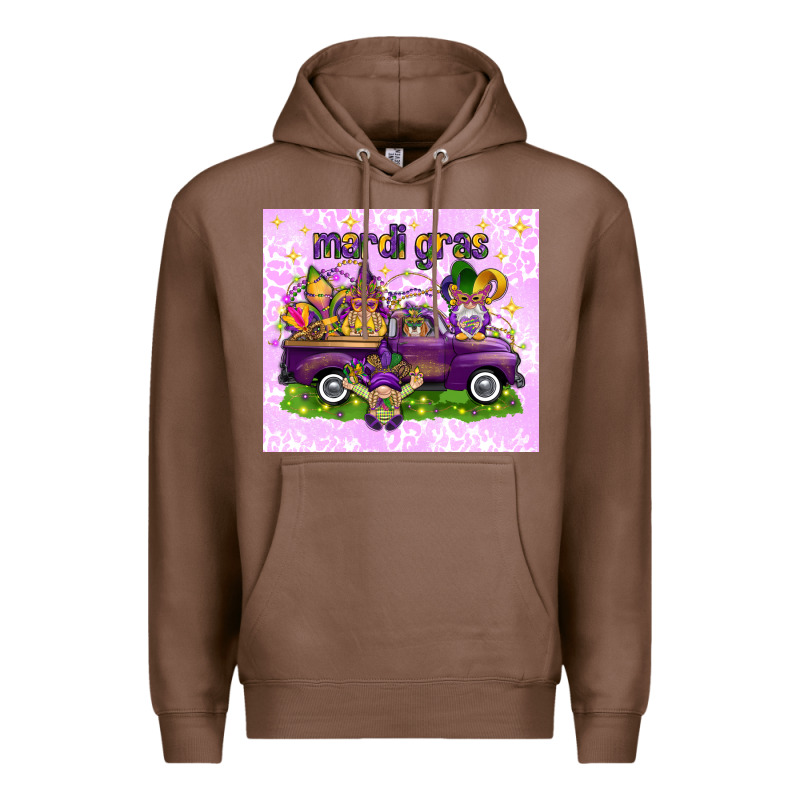 Mardi Gras With Gnomes Premium Hoodie by NancyCooperArtShop | Teevron