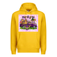 Lemon Mardi Gras with gnomes Premium Hoodie - NancyCooperArtShop