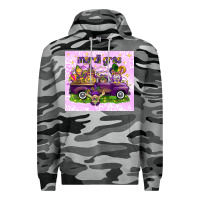 Slate Camo Mardi Gras with gnomes Premium Hoodie - NancyCooperArtShop