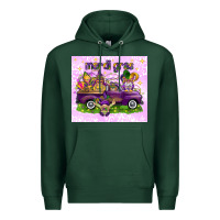 Sports Green Mardi Gras with gnomes Premium Hoodie - NancyCooperArtShop