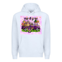 White Mardi Gras with gnomes Premium Hoodie - NancyCooperArtShop
