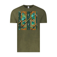 Vintage Olive aztec and arrow Vintage Tee - BundleAndBundleShop