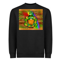 Black st patricks gnomes rainbow Heavyweight Sweatshirt - Artiststas