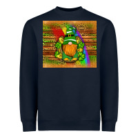 Navy st patricks gnomes rainbow Heavyweight Sweatshirt - Artiststas