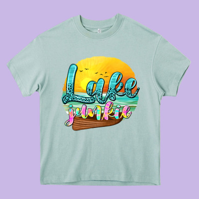 Lake Junkie Heavy Core Tee Designed By Texasbilliewilder