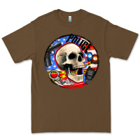 Cacao police skull and police equipment Premium Tee - AdoDesignShop