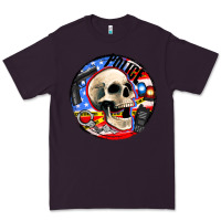 Plum police skull and police equipment Premium Tee - AdoDesignShop