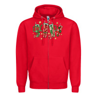 Red Christmas cups Zipper Hoodie - MaliasSmallBusiness