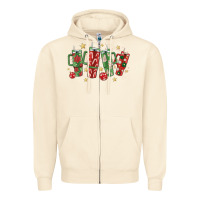 Sandshell Christmas cups Zipper Hoodie - MaliasSmallBusiness
