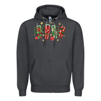 Smoke Christmas cups Zipper Hoodie - MaliasSmallBusiness