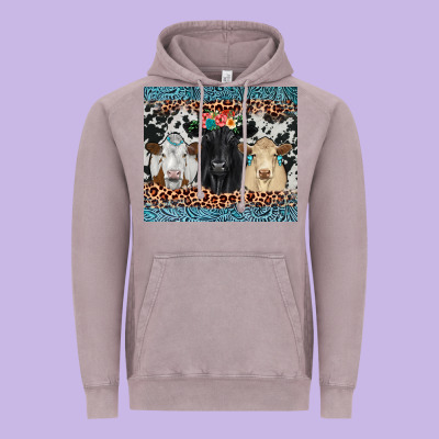 Black Angus Simmental Charolais Vintage Hoodie Designed By Jahusdesignshop