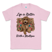 Bubblegum Pink life is better with a maltipoo Classic Tee - BarkalooDesign