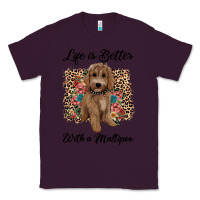 Plum life is better with a maltipoo Classic Tee - BarkalooDesign