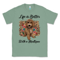 Sage life is better with a maltipoo Classic Tee - BarkalooDesign
