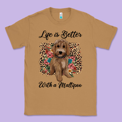 Life Is Better With A Maltipoo Classic Tee Designed By Barkaloodesign