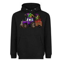Black mardi gras mask crawfish farm tractor Heavyweight Hoodie - RanaPortraitStore
