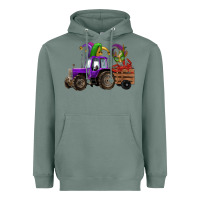 Sage mardi gras mask crawfish farm tractor Heavyweight Hoodie - RanaPortraitStore