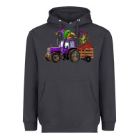 Smoke mardi gras mask crawfish farm tractor Heavyweight Hoodie - RanaPortraitStore