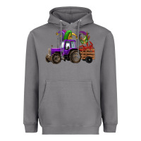 Storm mardi gras mask crawfish farm tractor Heavyweight Hoodie - RanaPortraitStore