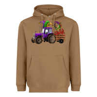 Toasted Coconut mardi gras mask crawfish farm tractor Heavyweight Hoodie - RanaPortraitStore
