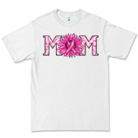 White breast cancer mom Premium Tee - RanaPortraitStore