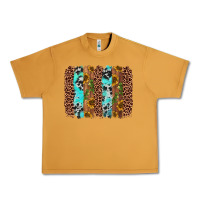 Peanut Butter sunflower cactus leopard brushstroke Urban Heavy Tee - AdoDesignShop