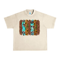 Sandshell sunflower cactus leopard brushstroke Urban Heavy Tee - AdoDesignShop