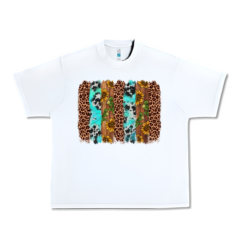 Sunflower Cactus Leopard Brushstroke Urban Heavy Tee by AdoDesignShop | Teevron