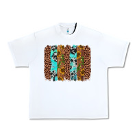 White sunflower cactus leopard brushstroke Urban Heavy Tee - AdoDesignShop