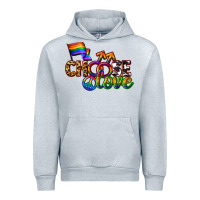 Heather Grey Western choose love Urban Hoodie - CowGirlArtShop