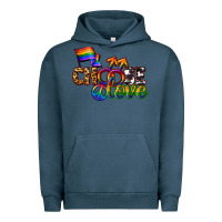 Pigment Midnight Navy Western choose love Urban Hoodie - CowGirlArtShop