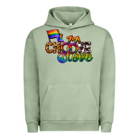 Pigment Oil Green Western choose love Urban Hoodie - CowGirlArtShop