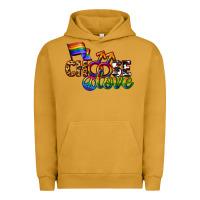 Pigment Peanut Butter Western choose love Urban Hoodie - CowGirlArtShop