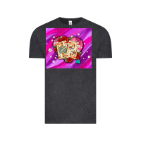 Vintage Black valentines day playing cards and pearl watercolor Vintage Tee - AdoDesignShop