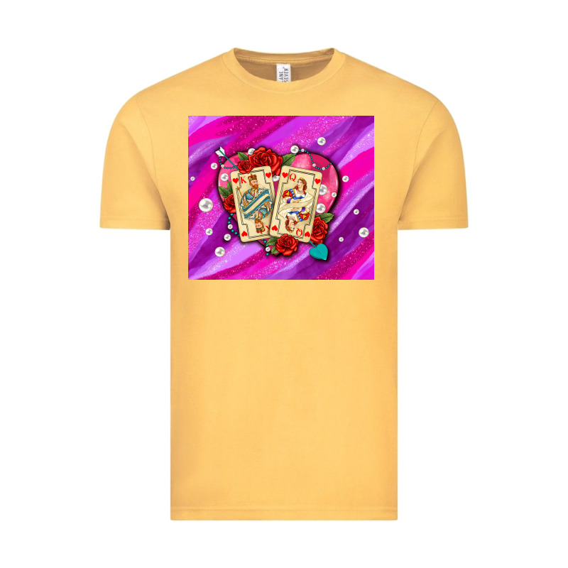 Valentines Day Playing Cards And Pearl Watercolor Vintage Tee by AdoDesignShop | Teevron