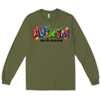Army Green autism awtizuhm noun Long Sleeve Tee - MaliasSmallBusiness