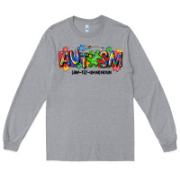 Heather Grey autism awtizuhm noun Long Sleeve Tee - MaliasSmallBusiness