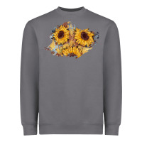 Storm sunflower glitter leather patch Heavyweight Sweatshirt - AdoDesignShop